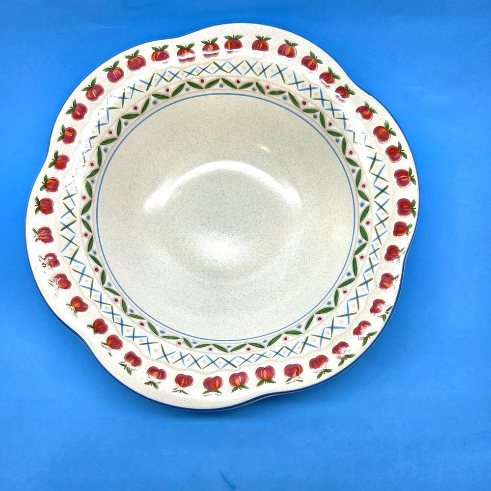 Mikasa Country Charm Country Image Vegetable Serving Bowl 10.5"